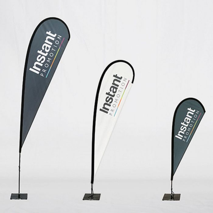 Branded Teardrop Flags Advertising Flags from Instant Promotion